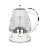 Capresso H2O Glass Kettle, 240.02, White And Polished Chrome, 48 Ounces New. Price: $97.14.