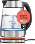 Speed-boil Electric Kettle For Coffee & Tea 1.7L Water Boiler 1500W, Borosilic New. Price: $37.88.