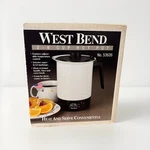 West Bend Cup And Serve Hot Pot Heats Water Tea Cocoa No. 53626 New Open Unspecified. Price: $59.99.
