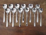 12 Alessi Delta Airlines Heart Shaped Coffee Tea Ice Cream Demitasse Spoons R4 New. Price: $19.99.