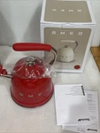 Smeg Retro Stovetop Whistling Kettle 2.3L-2.5Q CKLW2001RD Red New. Price: $149.00.