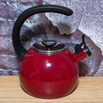 Circulon Enamel Steel Quart Whistling Teakettle - Red 2QT/1.9 Liter Nice! Used. Price: $29.99.
