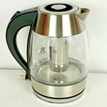 Chefman Easy-steep 1.8L Glass Electric Kettle With Tea Infuser RJ11-17-STI Used. Price: $16.12.