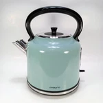 Ambiano Electric Kettle Retro Style Pale Green 1.7 Liter Capacity And Power Base Used. Price: $38.90.