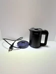 Wtjmov 0.6L Small Black Electric Kettle Model SM-6101-OPEN Box. Price: $18.00.