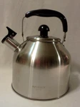 Nwot Maxcook Satin Stainless Steel 4.2 Quart Whistling Tea Kettle New. Price: $40.00.