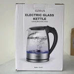 Azeus Cordless Electric Glass Kettle 1.7L High Efficiency Low Noise Open. Price: $12.00.