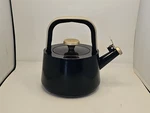 Beautiful Ceramic Non-stick Stovetop Tea Kettle Black Sesame By Drew Barrymore Used. Price: $19.50.