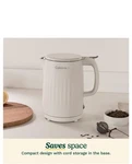 Cuisinart Soho 1-LITER Double-wall Electric Kettle With Cord Storage , Truffle New. Price: $49.00.