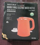 Secura Stainless Steel Double Wall Electric Kettle Water Heater HB-K012 Open. Price: $39.99.