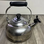 Creuset Stainless Steel Classic Whistling Kettle Tea Pot 1.7 Qt Used. Price: $49.50.