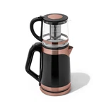 Electric Turkish Teapot, 2L Stainless Steel Maker With Glass Infuser, Led Li New. Price: $60.53.
