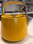 Caraway Whistling Tea Kettle Yellow Stovetop Stainless Steel Pot Hardly Used. Price: $79.99.