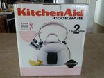 Kitchenaid 2 Qt Whistling Tea Kettle Stainless Steel Cook For The Cure New Box. Price: $49.95.