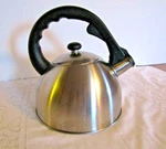 Stainless Steel Tea Kettle Creative Home Whistling 2.8 Qt Used. Price: $8.99.