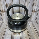 Kitchenaid Whistling 2 Quart Black Enamel Tea Kettle Handle Trim Band Used. Price: $13.79.