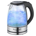 Megachef 1.7L Stainless Steel Electric Light Up Tea Kettle, Clear Glass New. Price: $38.14.