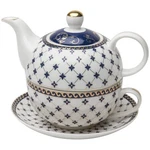 Grace Teaware Porcelain 4-PIECE For One 10 Fluid Ounces, Blue Gold New. Price: $59.99.