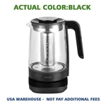 Zwilling Enfinigy Glass Kettle, Tea Black, 1.7 L, Temperature Control New. Price: $139.65.