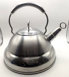 Culinary Essentials Stainless Steel Tea Kettle 2.8 Qt Whistling Stove Top Korea Used. Price: $16.99.