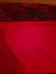 Supreme Zebra L/s Top Red Size Pre-owned. Price: $50.00.