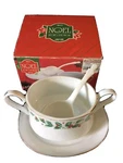 Bradlees Noel 3 Pc Gravy Boat Set New In Box. Price: $17.95.