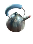 Alessi 9093 Kettle, 9'' X 8.5'' D, Blue - Whistles Bird Broke Off. Used. Price: $78.00.
