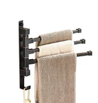 Towel Rack Swing Out Bars With Hook Holder 3-ARM Oil Rubbed Bronze Elloallo New. Price: $40.64.
