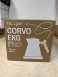 Fellow Corvo Ekg Pro Electric Water Kettle, Matte Sesame W/ Maple Wood Handle Open. Price: $114.99.