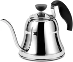 Chefbar Gooseneck Pour Over Coffee Tea Kettle 1.2L Stainless Steel Silver Nib New. Price: $19.95.