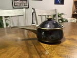Mikasa Grande Chef UN701 Tango Black Enamel Covered Saucepan Qt W/ Lid Used. Price: $33.98.