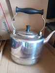 Bonjour Stainless Steel 2 Quart Gooseneck Pot Copper Bottom Used. Price: $89.99.