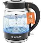 Chefman Electric Kettle, 1.8L 1500W, Hot Water Boiler, Removable Lid Open. Price: $26.18.