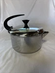 Farberware Mid-century Modern Stainless Teapot Water Soup Kettle 2QT 762 Clean! Used. Price: $34.08.