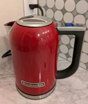 1.7 Liter Kitchenaid Electric Kettle Model KEK1722ER - Empire Red Tested Rare Used. Price: $68.00.