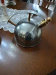 Chantal Saturn Modern Design Whistling Tea Kettle Stainless 1.5QT SL37-16 Used. Price: $30.00.