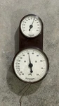 Mid-century Vintage Tower Dual Dial Indoor Outdoor Temperature Gauge Thermometer Used. Price: $21.99.