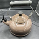 Creuset Enamel On Steel 1.7 Quart Whistling Tea Kettle, Flint-oyster Grey Used. Price: $35.97.