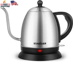 Stariver Electric Gooseneck Kettle, 1L Water Boiler, Bpa-free, Pour Over New. Price: $38.78.