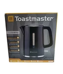 Toastmaster TM-796KECB Electric Kettle, 1.7 Liters, Black Auto Shut Off Cordless New. Price: $14.99.