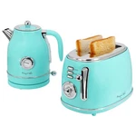 Megachef 1.7 Liter Electric Tea Kettle And 2 Slice Toaster Combo In Turquoise New. Price: $119.99.