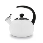 Farberware Luna New White Tea Kettle 2.5 Quart Porcelain Enamel Finish. Price: $34.99.