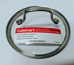 Cuisinart Lid Only Chef's Classic 6.25 Glass Stainless Steel Replacement Top New. Price: $11.95.
