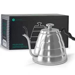 Coffee Gator Gooseneck Kettle With Thermometer, 34 Oz Stainless Steel, Stove New. Price: $41.63.
