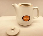 Vintage Sanka Coffee Tea Pot By Hall China Advertising Maker Used. Price: $14.90.