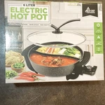 Eco+chef 6L Electric Hot Pot 1100W Non-stick Temp Control Black 2 Settings New. Price: $26.99.