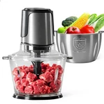 Olixis Electric Food Processor, 450W Meat Grinder & Vegetable Chopper With 2 Bow New. Price: $47.94.