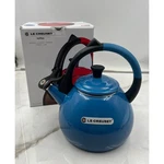Creuset Zen Whistling Tea Kettle Marseille Blue Enamel On Steel 1.6 Qt Box Used. Price: $38.95.