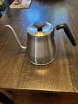 Oxo Stainless Steel Gooseneck Pour Over Coffee Kettle Induction Stovetop Used. Price: $35.00.