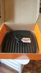Nib Le Creuset Square Panini Press- Matt Black/licorice New. Price: $185.00.